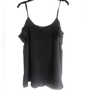 Express Ruffled Sleeveless Top